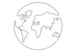 continuous-earth-line-drawing-symbol-world-map-one-line-art-earth-globe-hand-drawn-insignia-2FYN6HG